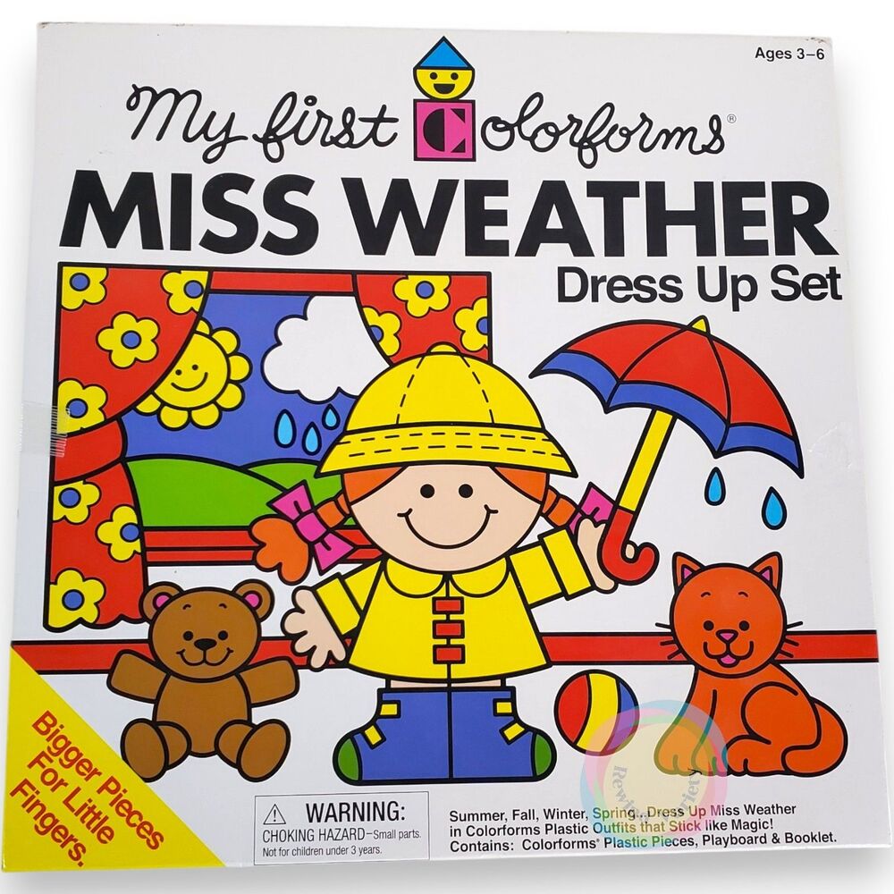 Colorforms Miss Weather Dress Up Set Complete Unused 2017